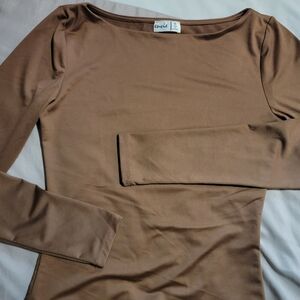 Classic Tan Long Sleeve Top